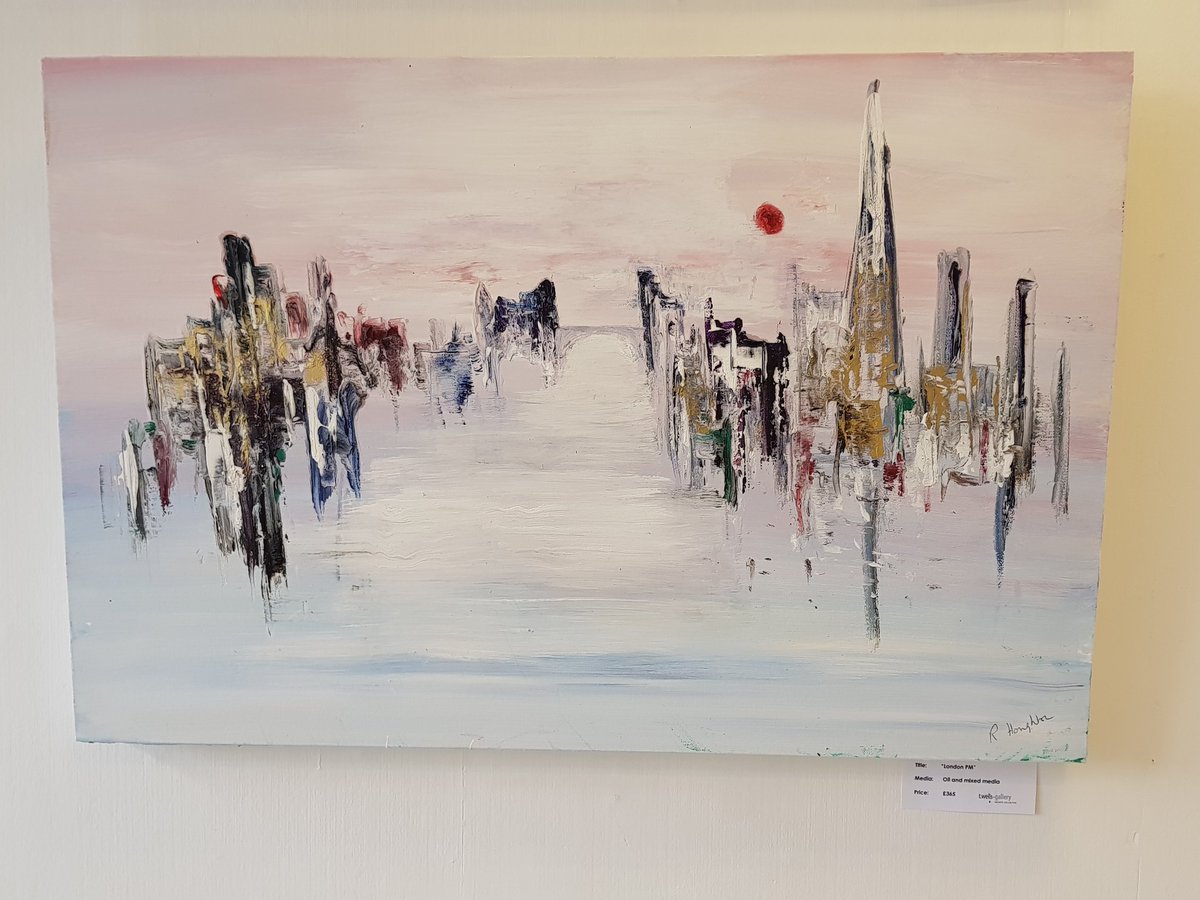Rosemary Houghton one off our new Artists that has joined our Gallery. Rosemary inspiration from Architecture, water and the countryside. When you look at "London" Painting below it draws you in. #TunbridgeWells #Londonscences #Interiors