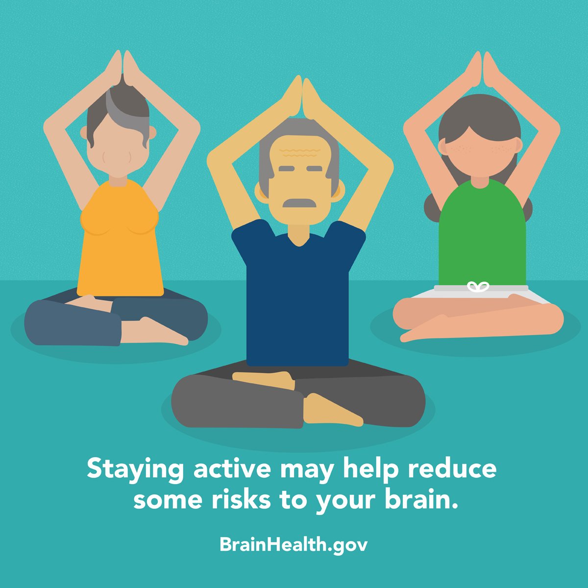 Switch up your routine by trying something new, like yoga class! You may surprise yourself.