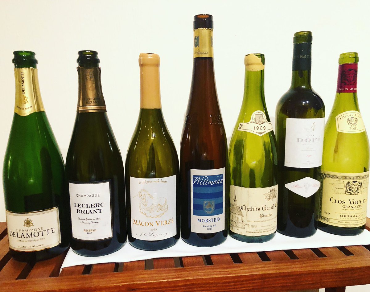 GeoffAdam's tweet photo. Wonderful evening
- #delamotte #blancdeblancs - #leclercbriant #champagne - #maconverze #julesdesjourneys 2015 - #wittmann #morstein #grandcru 2011 - #chablis #blanchot #grandcru #raveneau 1999
- #fincadofi #priorat #alvaropalacios 1994 - #closvougeot #louisjadot 2000
#sommlife https://t.co/yq8a6tKCpD