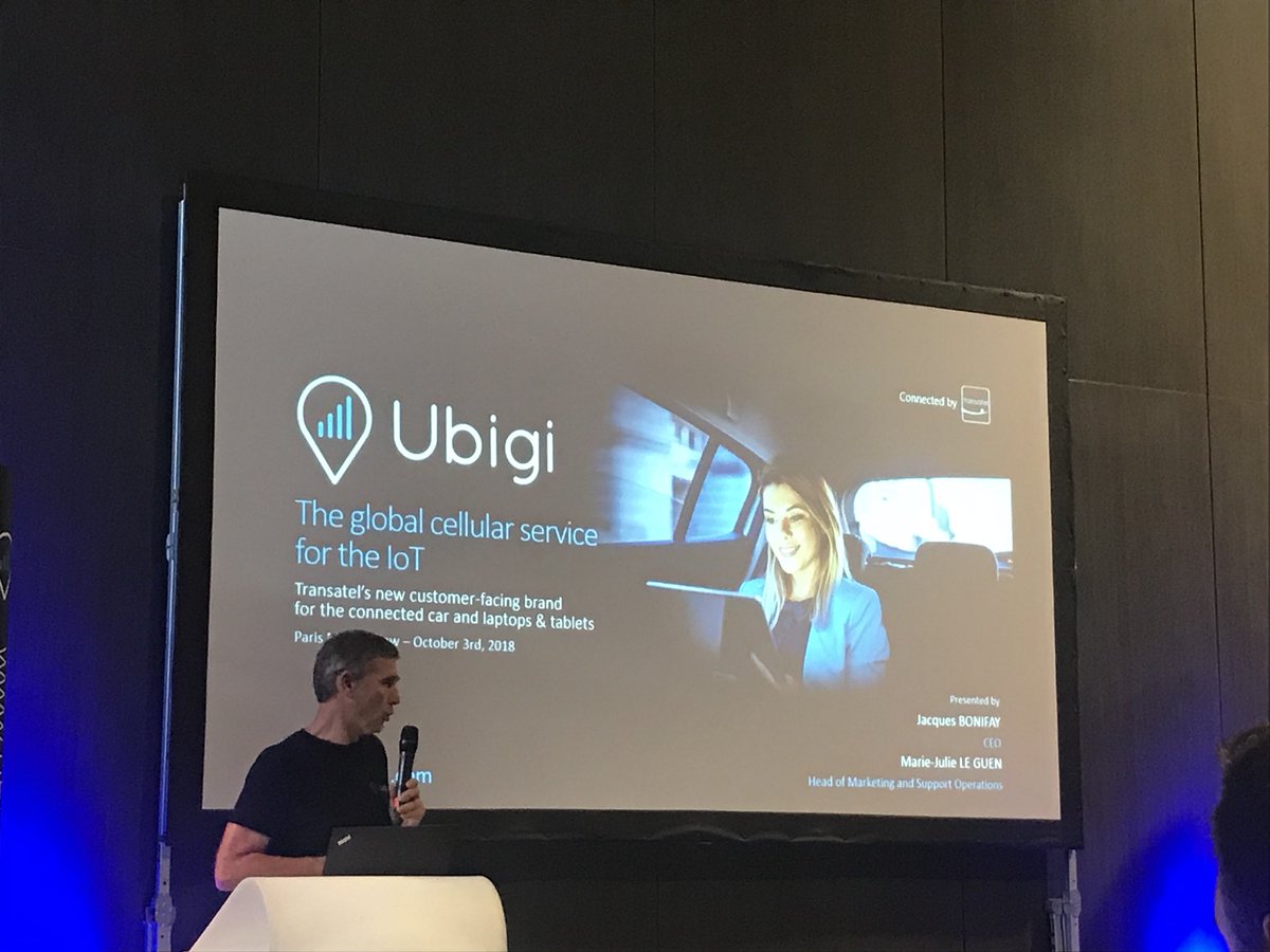 flo_hugon's tweet image. @JacquesBonifay, announces our new connected brand #ubigi at the @Mondial_tech @MondialAuto #embeddedconnectivity #iot #connected #Innovation
