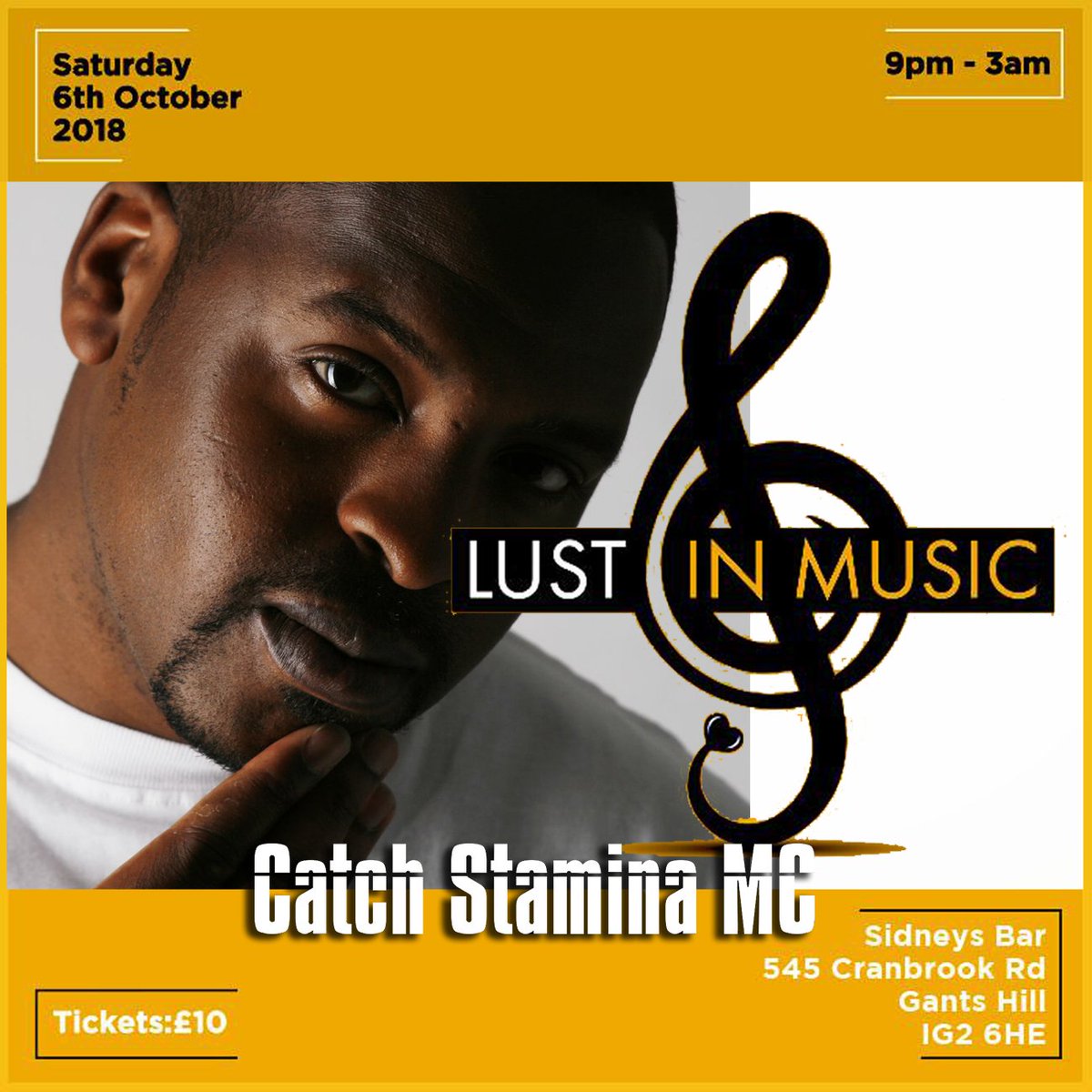 Few MC's tick all the boxes. Oozing talent, commanding respect &amp; pioneering in their game. <a href="/StaminaMC/">Stamina MC</a> is one. From chart success to an educated voice in the scene. An artist high on our wanted list for this Sat!
Info 👇
facebook.com/events/2363427…
Tickets 👇
deftickets.co.uk/events/lust-in…