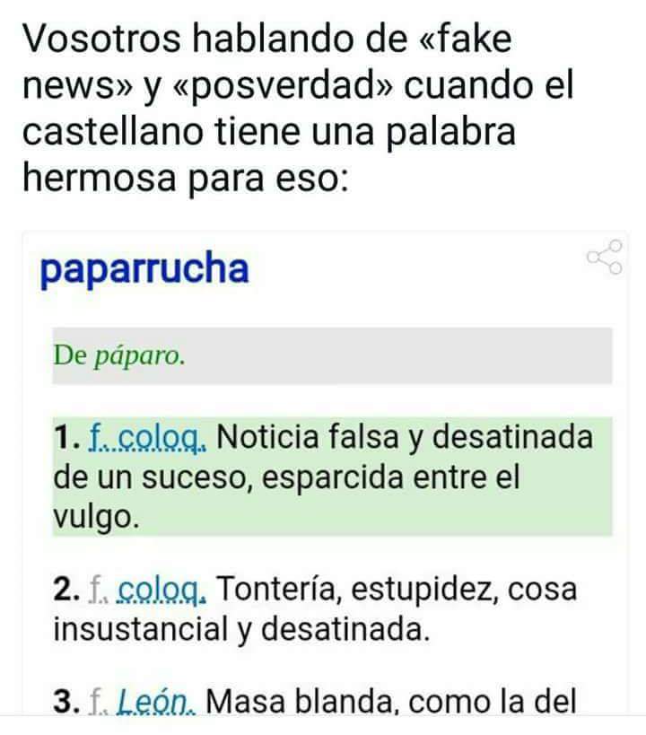 peengoh's tweet photo. Tan bonito el castellano.
@RAEinforma #Paparrucha https://t.co/gTTp9BajQe
