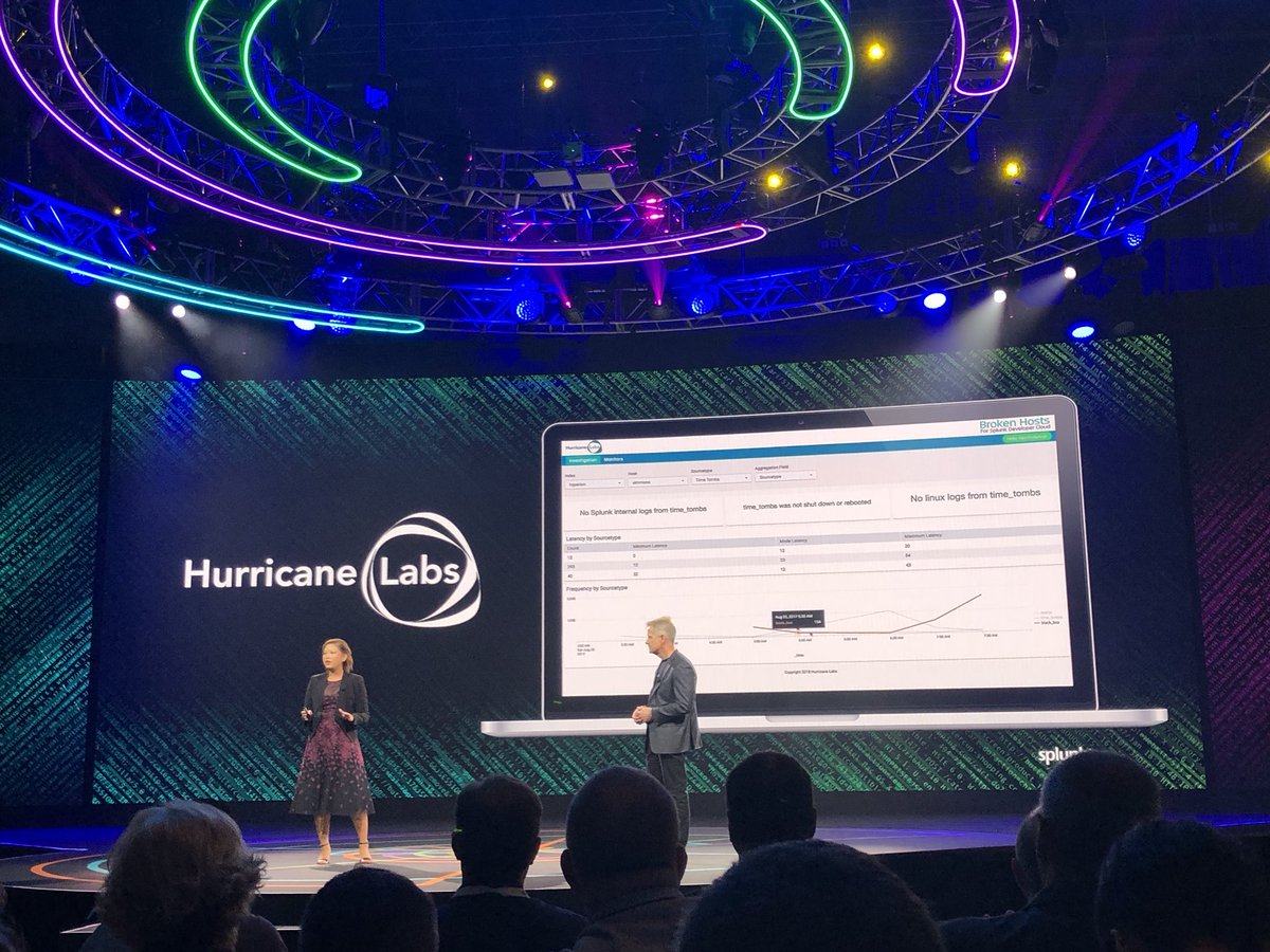 And #SplunkPartner @hurricanelabs also got a shout out in today’s #conf18 keynote! #ecosystem #splunknext