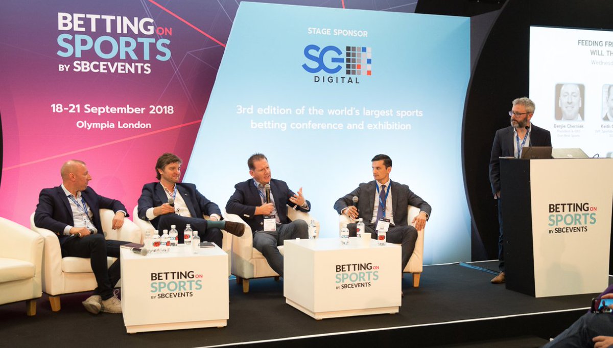 smallprophet's tweet photo. .@SBCGAMINGNEWS looks back at my US Sports betting panel fro #bosweek - https://t.co/iOLHRI1ITb https://t.co/uMSZl2vkf9