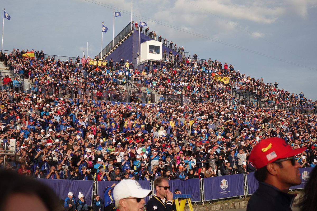 teamginola's tweet photo. A special mention to #PascalGrizot & team @ffgolf @RyderCup who worked on this for 10+ years and everyone who made this happen @RyderCupEurope v @RyderCupUSA @LeGolfNational: merci les greenkeepers, security/sécurité, cleaners/nettoyeurs, volunteers/volontaires et al, merci. https://t.co/WntA1JLfWm