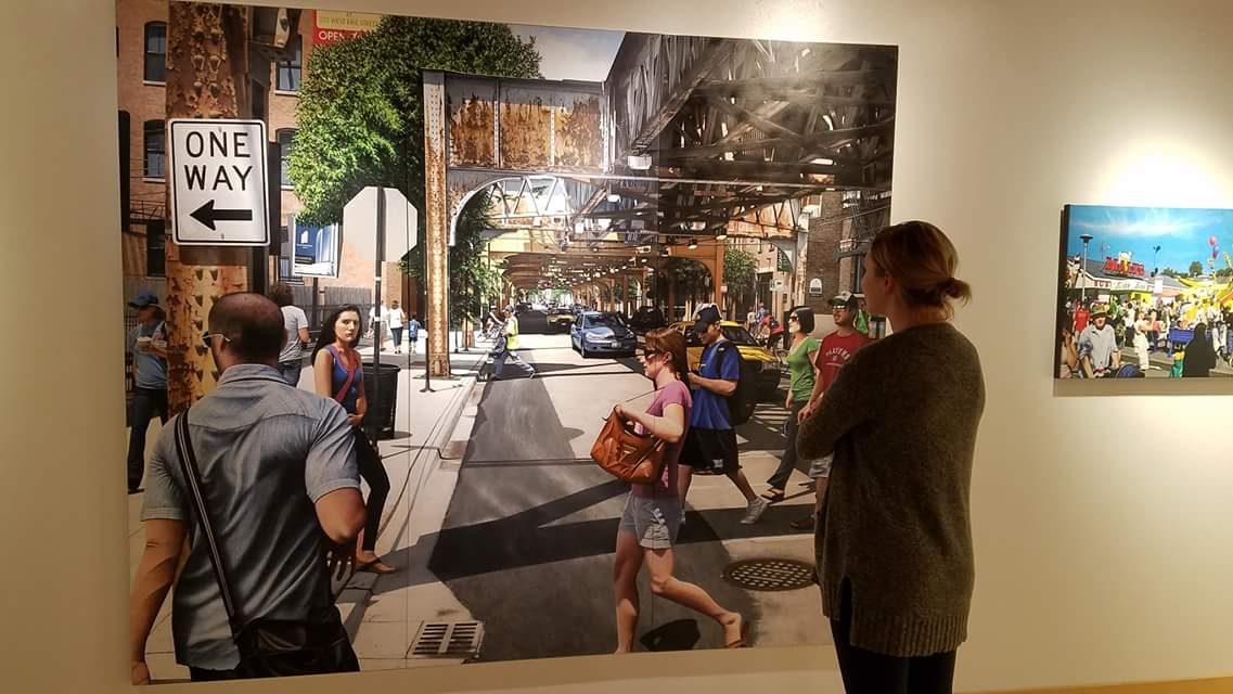 aveaw's tweet photo. Crowded Realism by David Holmes through Nov. 2nd, Larson Art Gallery. AMAZING https://t.co/272Dawazru