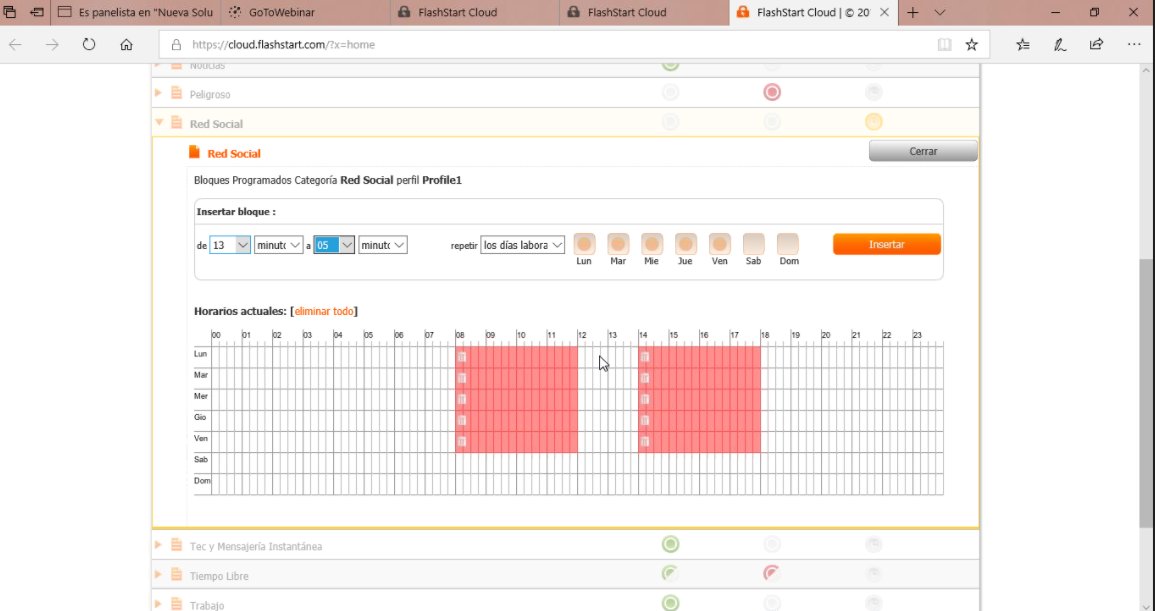 Landashop's tweet image. El filtrado de #flashstart permite bloquear con flexibilidad las categorías y subcategorías de contenido no deseado, así como configurar los tiempos y horarios de acceso a internet. Desde el propio #WISP, o desde el cliente.