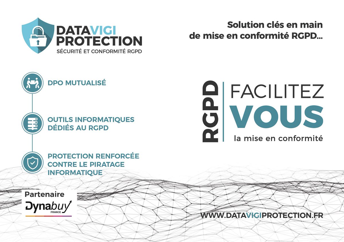 dynabuy's tweet photo. ✍️ Au programme de notre prochaine rencontre dirigeants du 9 octobre ! 
Retrouvez la présentation de DataVigi Protection partenaire de Dynabuy Somme

#DataVigiProtection #RGPD #DynabuySomme #Amiens https://t.co/ocXslZgZA8