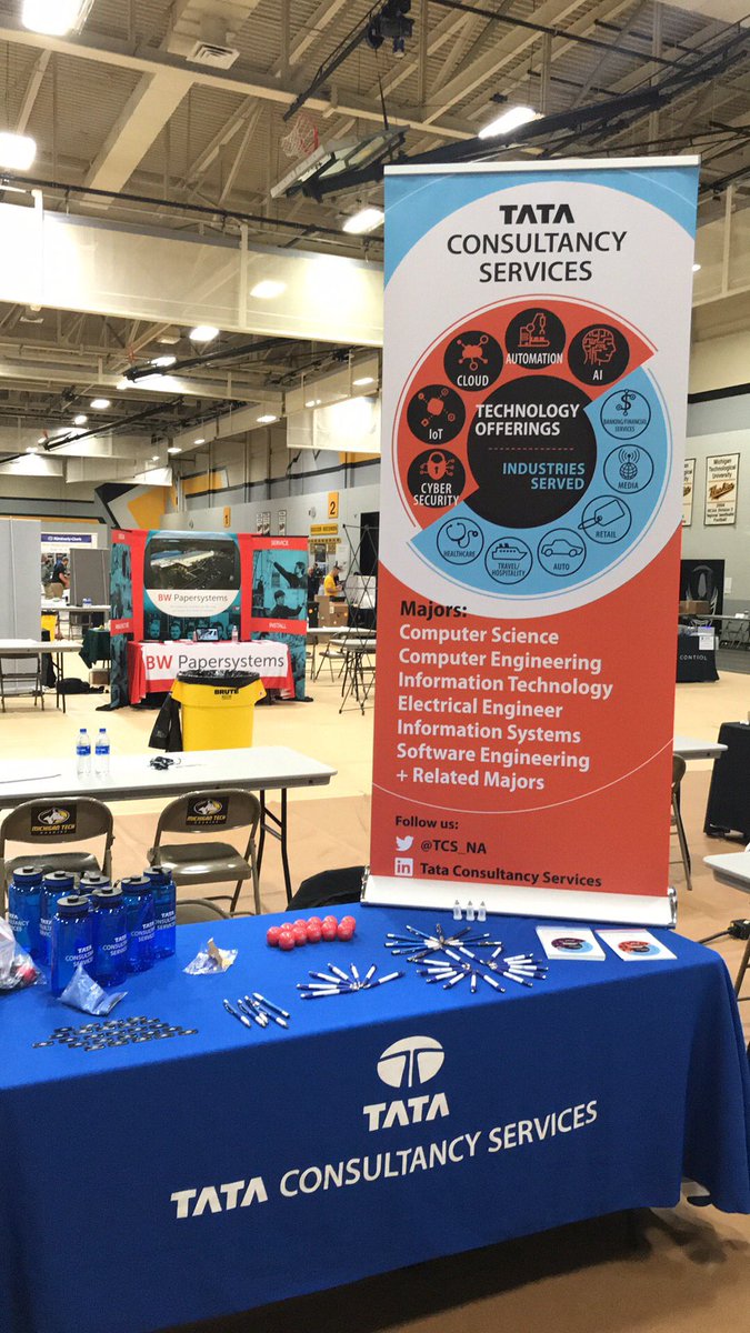 suresh2652's tweet photo. Hiring at career fair @michigantech ..come visit us..@tcs_na @People_TCS https://t.co/e27XjKapE6