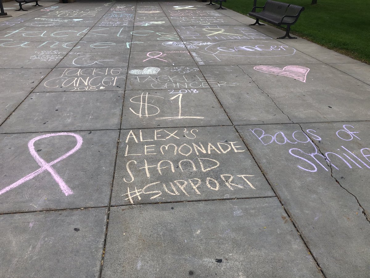 Elk_River_Elks's tweet photo. ERHS Deca students provided awareness to Tackle Cancer week at our main entrance! @ISD728 #ERTackleCancer #ElkPride https://t.co/Rj7e8jtGWY
