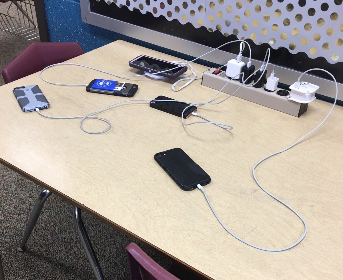 Third period always makes good use of the charging station! #WeAreMG #powerup