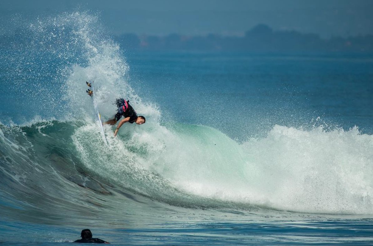 Balaram letting his fins breathe on a 5'9 x 18 3/8 x 2 1/4 - 25.00 L A2 // In stores now #chillisurfboards