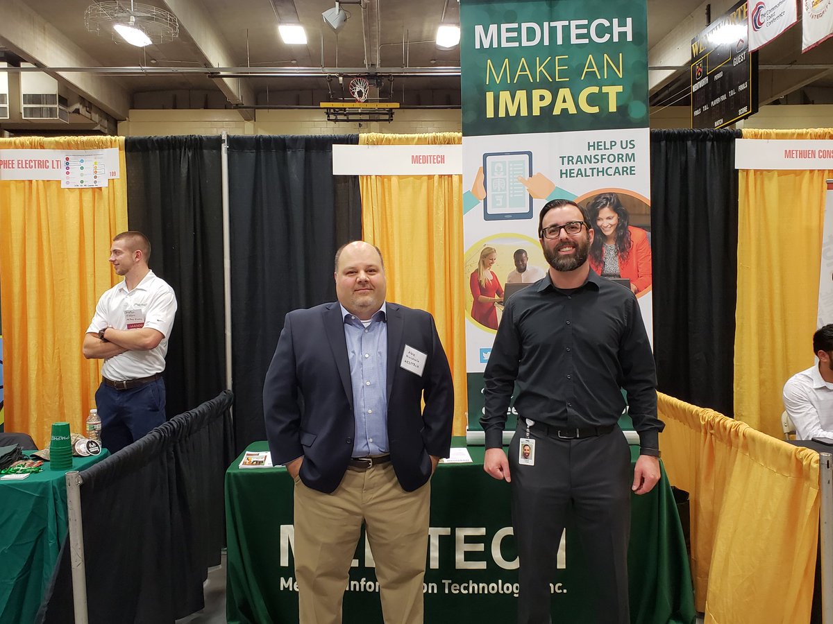 TheONEGregSmith's tweet photo. @MEDITECHCareers Come see me and Albie until 7pm today @WITCoopsCareers! #MEDITECHers #Careers #WITWorks https://t.co/67TJGHdAch
