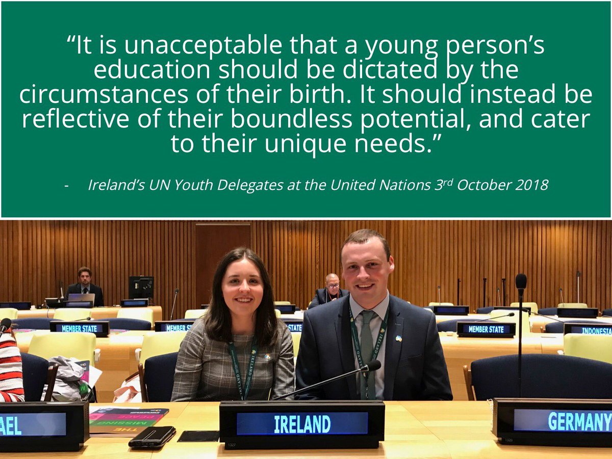UNYouthIRL's tweet photo. We also talked about how equal access at all levels of education is vital in every country across the world 📝 Everyone must have access to free, quality, safe education #EducationForAll https://t.co/95Z5nTdWiC
