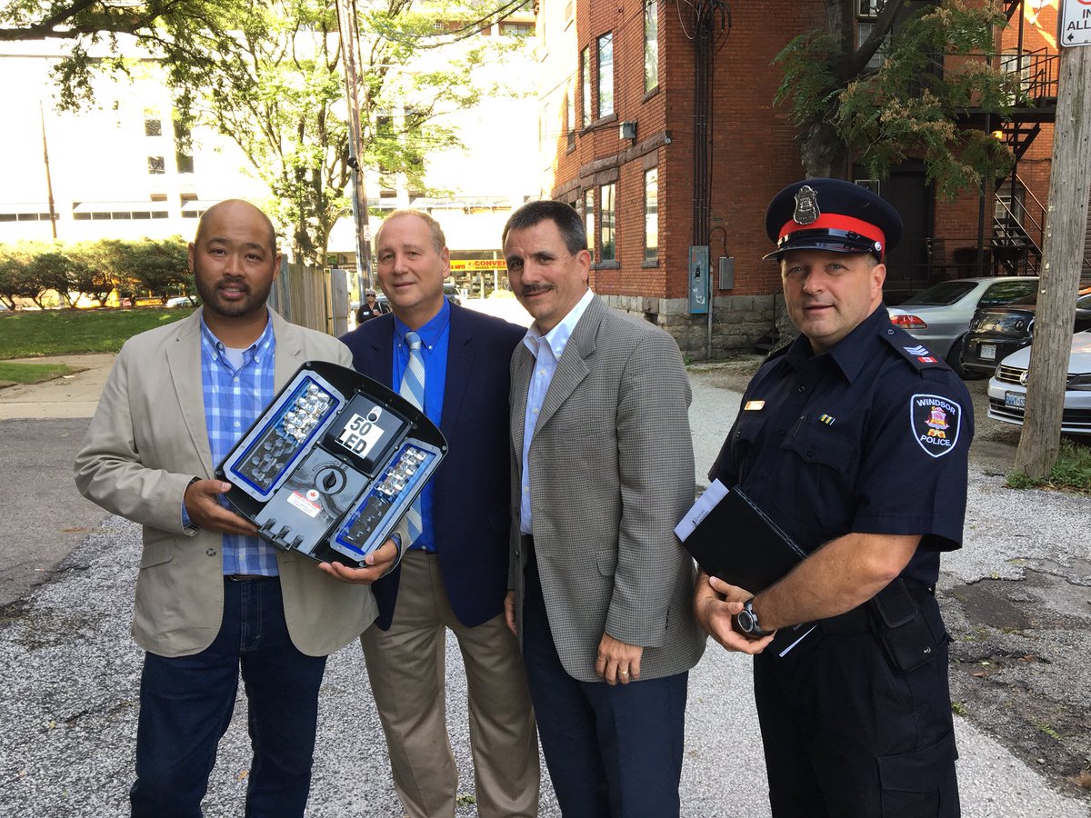 Pleased to have our Director of Planning and Resources Barry Horrobin join members of <a href="/DWBIA/">Downtown Windsor BIA</a> to discuss the illumination of <a href="/CityWindsorON/">City of Windsor</a> downtown alleys. Crime Prevention Through Environmental Design is an important part of community safety. #CPTED