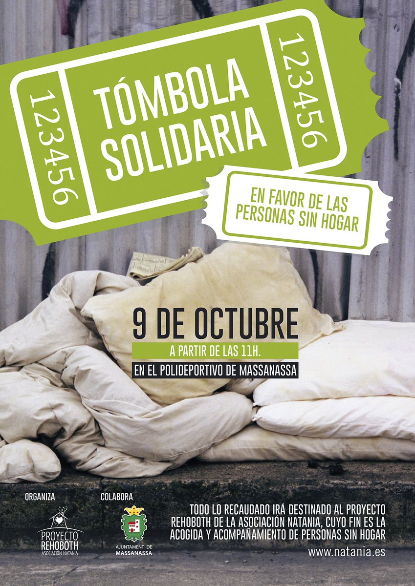 asocnatania's tweet photo. 💚Tómbola Solidaria💚 Colabora en favor de las #PersonasSinHogar, y llévate este balón firmado por los jugadores del #LevanteUD que ha aportado @cooperacion para la ocasión.

#Sinhogarismo #SinHogar #ExclusiónSocial #SituacióndeRiesgo #Tómbola #Solidaridad #Massanassa #9Octubre https://t.co/S63Z8sVma7