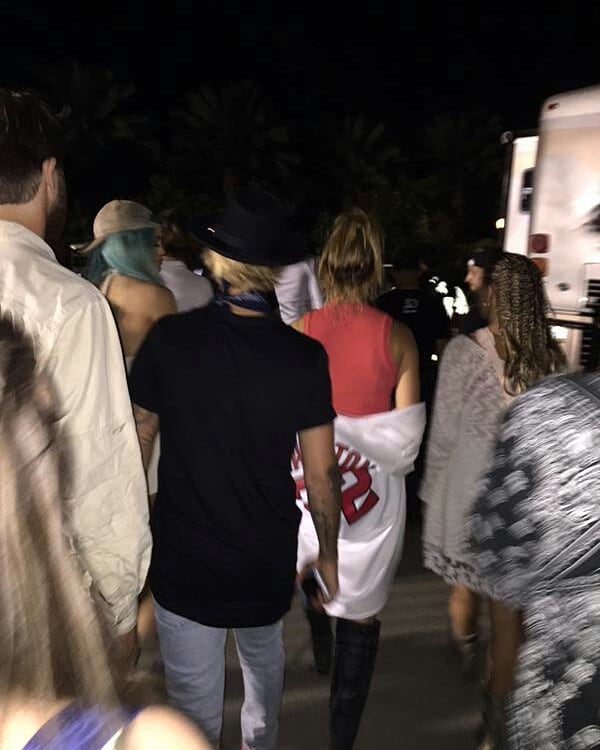 April 10, 2015. Hailey and Justin at Coachella.