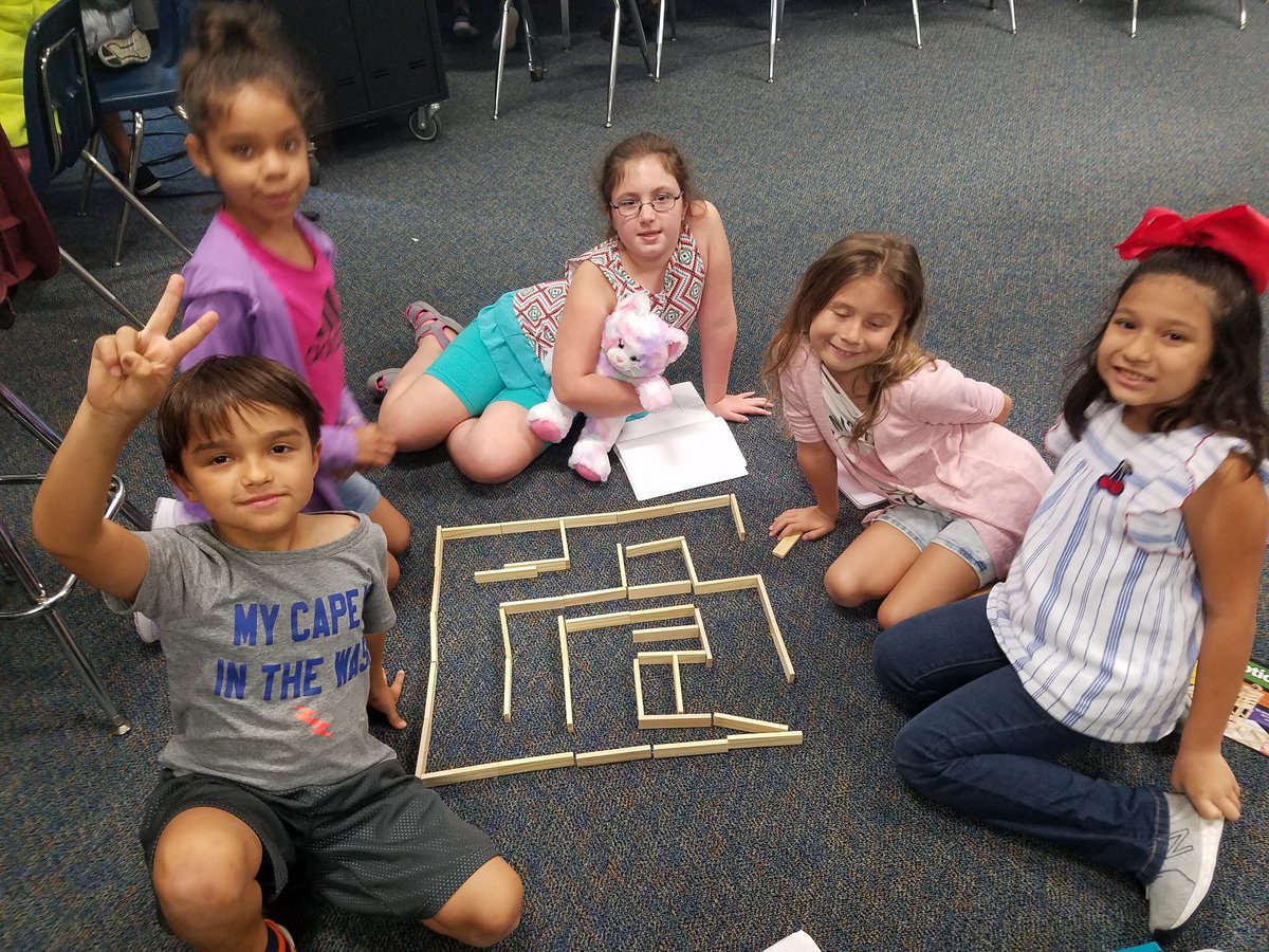 Today's challenge part A: Create a maze. Stay tuned for part B. <a href="/humbleisd_ofe/">Oak Forest Elementary</a> #Iamhumble