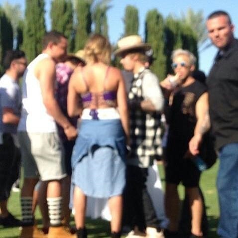 April 11, 2015. Hailey and Justin at Coachella.