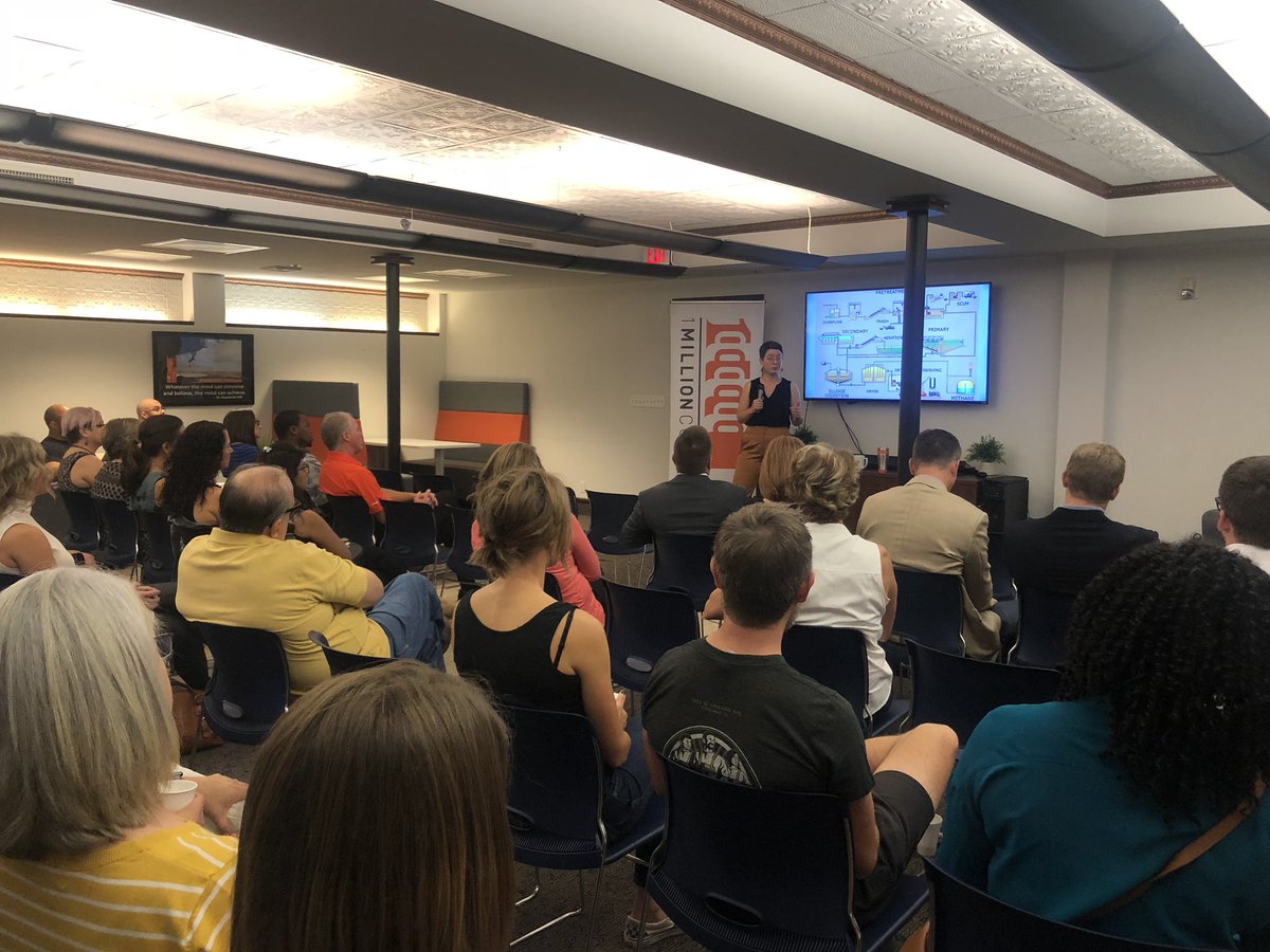 Check out our girl Rabecca who spoke at <a href="/1MillionCupsSWO/">@1MillionCupsSWO</a> this morning! She’s a co-founder of Contraire, a business in our Incubator that does wastewater plant testing and aeration control services! WE ARE SO PROUD OF YOU!
