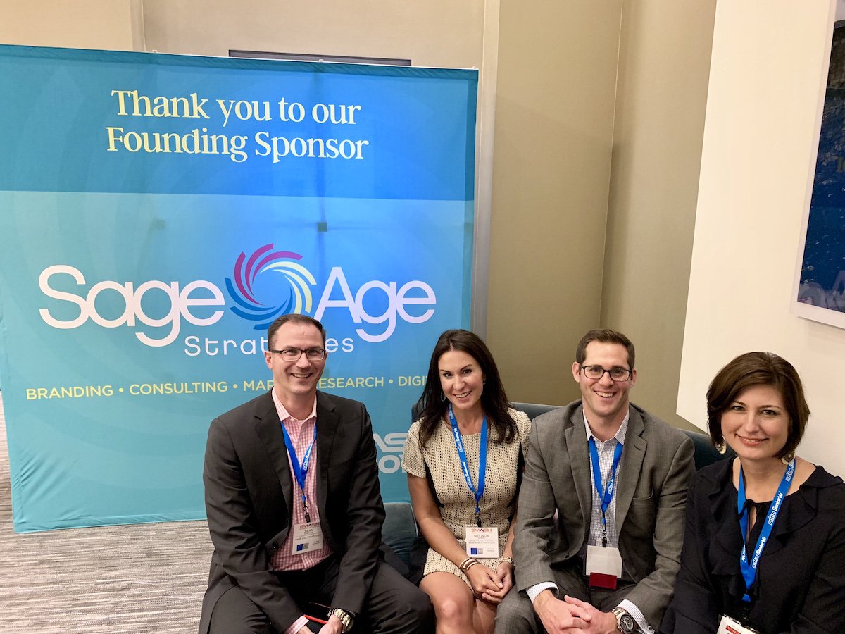 SageAgeSocial's tweet photo. On the behalf of #TeamSageAge, we're proud to be the Founding Sponsor for The Leading Sales & #Marketing Summit. #SMASH2018 was a great success and we thank everyone for stopping by to say hello! We look forward to #SMASH2019! @SrCareSummits https://t.co/vbZNt3O1m4
