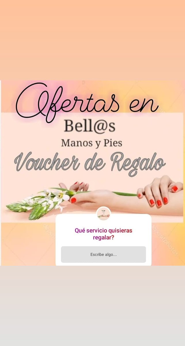 BellsManosyPie2's tweet photo. PROMOS ESPECIALES DE OCTUBRE! #ADomicilio #ZonaNorte #ZonaNoroeste #GranBuenosAires #ManicuriaIntegral #PedicuriaIntegral #Bienestar #Estetica #Salud #Manos #Pies #Uñas #ConTips #Esculpidas #Acrilicas #Gelificadas #EsmaltadoTradicional #EsmaltadoEnGel #Kapping #Dipping https://t.co/FrDIIhl2mb
