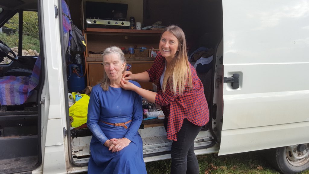 KyleesHair's tweet image. A few #BTS pictures from the medieval documentary in Dartmoor this week! @dartmoornpa @DartmoorDevon @VisitDartmoor #hairandmakeup #setstyling