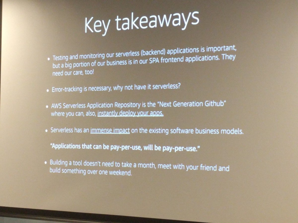 PaulDJohnston's tweet image. Great serverless takeaways @simalexan #serverlessLDN