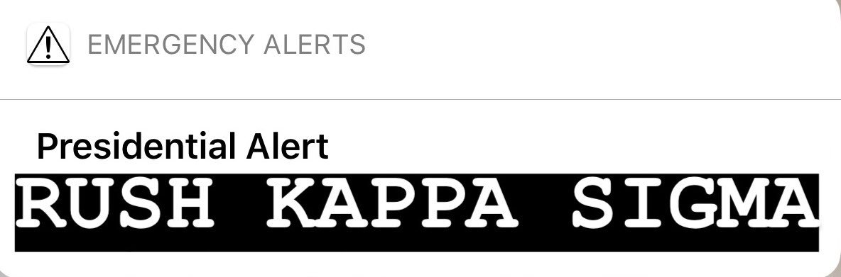 Did y’all get that alert too?