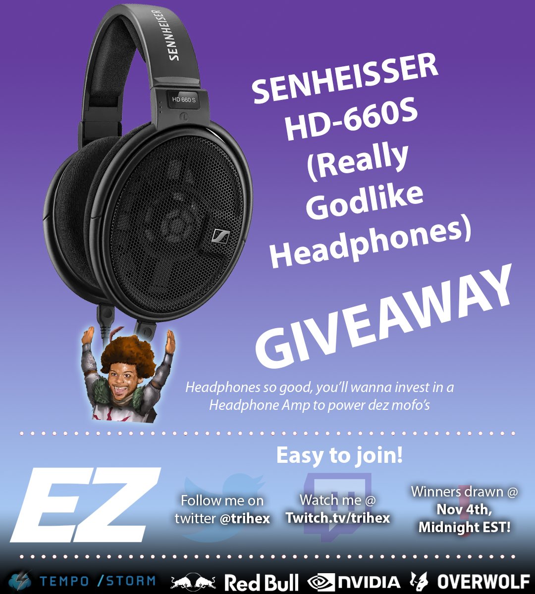 trihex's tweet photo. OCTOBER GIVEAWAY = SENHEISSER HD-660S HEADPHONES plus..

• 4 new Bowsette Emotes (help me name them)
• Megaman 11 later this week
• Super Mario Party this week
• More Dark Souls 2 + Golden Yoshi Island

Enter @ https://t.co/mmujBdmsAj https://t.co/lUOMhdNP8Y