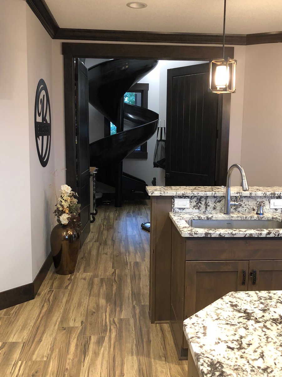 dunritesports's tweet photo. This Minnesota family built their custom dream home around our 11' aluminum spiral slide! Don't you dream of having a slide in your home? We can make that happen!! https://t.co/J2bMuywhgm #custom #home #spiralslide #slide #fun #playground #minnesota https://t.co/SYaLjKfqCY