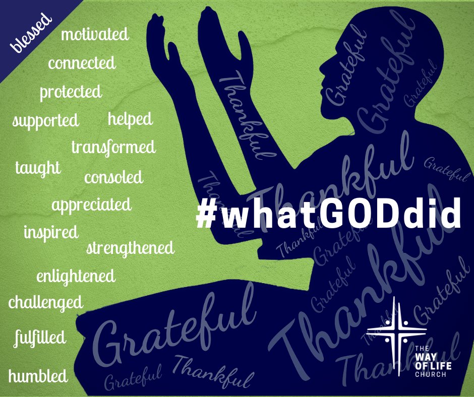 TWOLChurch's tweet photo. It's #whatGoddid Wednesday! Let us know what God is doing in your life by posting your story here or sending an email to info@twolc.com. God is working and we want to celebrate with you.
-------
#twolchurch #thewayoflifechurch #manvel #pearland https://t.co/02dZNyknz2