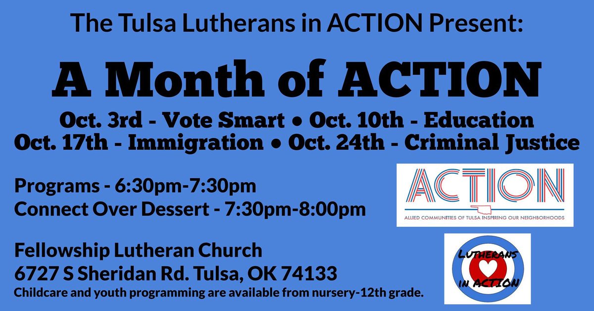 flctulsa's tweet photo. Join us tonight for Vote Smart at 6:30pm at Fellowship! It will be a non-partisian time for education on the questions and candidates that we will be voting for in November. It's our hope that you can be equipped to Vote Smart Nov. 6! https://t.co/AalGvqSEIz