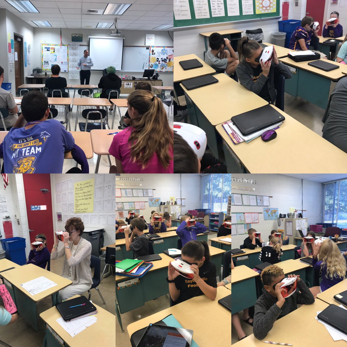 Reindl5th1's tweet photo. VR with Native American Culture with Mrs Marly and 5th Grade @taylorvilleschools @taylorvilletech @tobo2015 #taylorvilletech #taylorvilleschools @TCUSD3 https://t.co/mFEKIaffvR