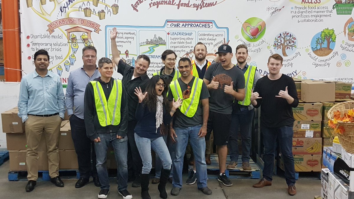 ddalfresco's tweet photo. @softchoicecares  @VanFoodBank   Thank you Anissa and the Greater Vancouver Food Bank for hosting our Day of Caring with a team from Softchoice's local office.  Food Stores are a bit low right now and donations are always welcome. https://t.co/2pOYiTvo0p