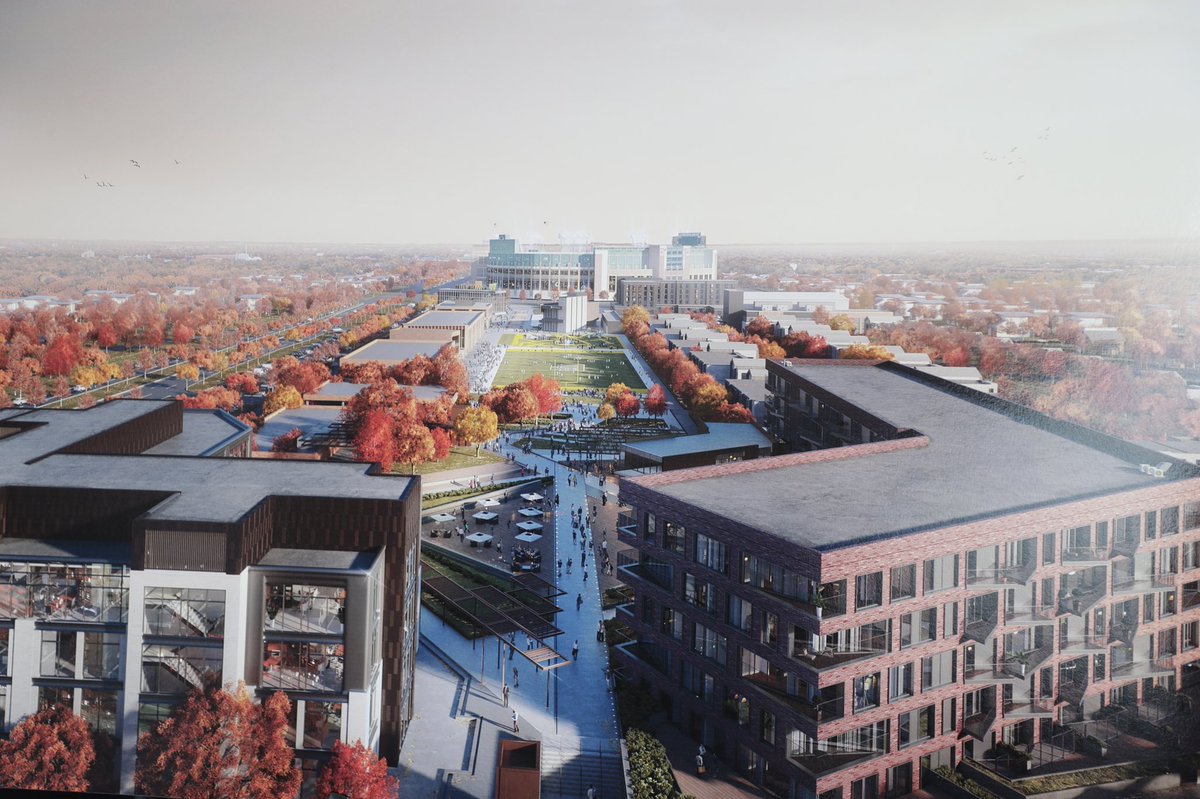jmatthe79's tweet photo. .@packers #TITLETOWN development renderings of office space and housing. Go to https://t.co/GYEERkwT5U for information. @gbpressgazette @PGPackersNews https://t.co/qC7ljYVDF7