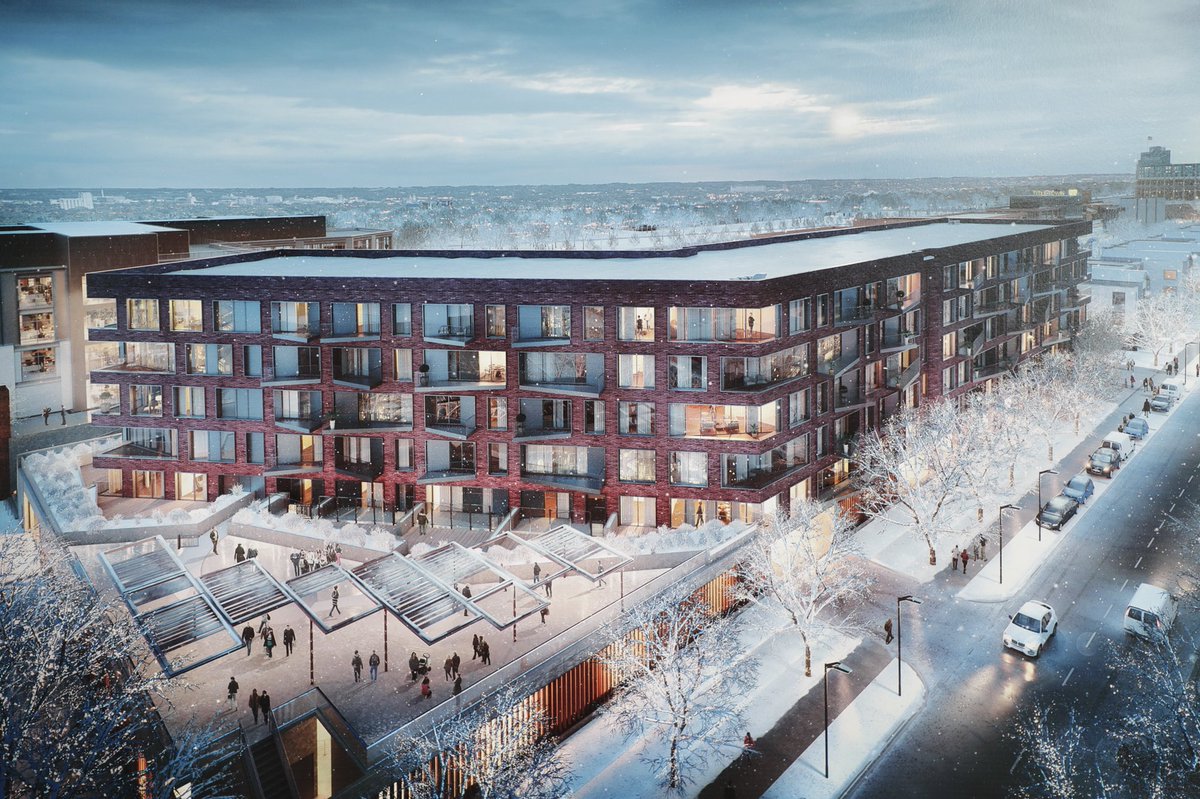 jmatthe79's tweet photo. .@packers #TITLETOWN development renderings of office space and housing. Go to https://t.co/GYEERkwT5U for information. @gbpressgazette @PGPackersNews https://t.co/qC7ljYVDF7