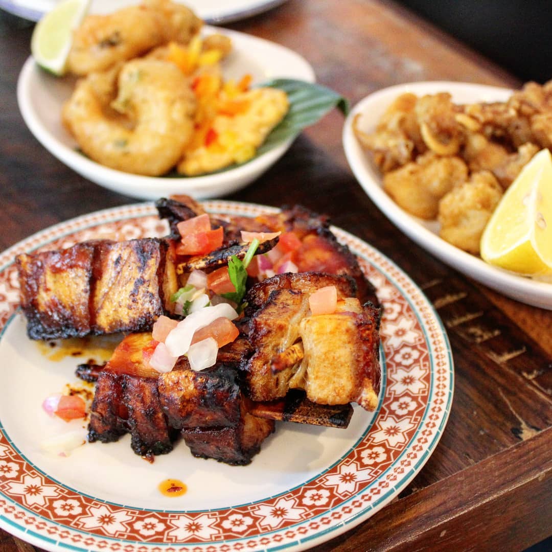 DeCubaHudds's tweet photo. Our Pork Belly Skewers are ones for meat lovers! Pork belly skewers roasted in our signature spicy rum sauce, topped with pico de gallo👌📷@sotonbloggers https://t.co/6HDULpwZXQ