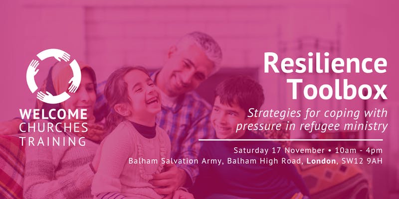 Resilience Toolbox training to help people involved in refugee ministry cope with pressure being run by <a href="/WelcomeChurches/">Welcome Churches</a> in London on 17 November focusonrefugees.org/resilience-too…