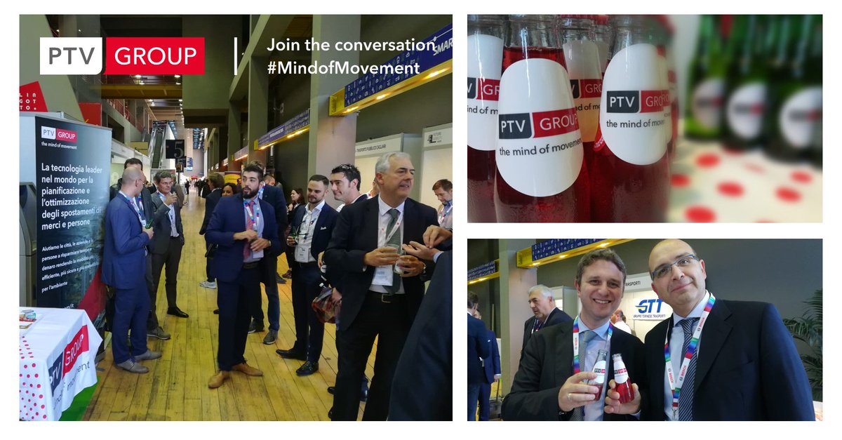PTV_SISTeMA's tweet photo. L'aperitivo PTV Group ha concluso in bellezza la prima giornata di Future Mobility Week. Ci vediamo domani con lo speech su #bigdata e strumenti innovativi per la #mobilità (ore 9.00, sessione Smart Cities - Sala Viola)! #futuremobilityweek #fmw #torino #mindofmovement https://t.co/jBzhsyAL3P