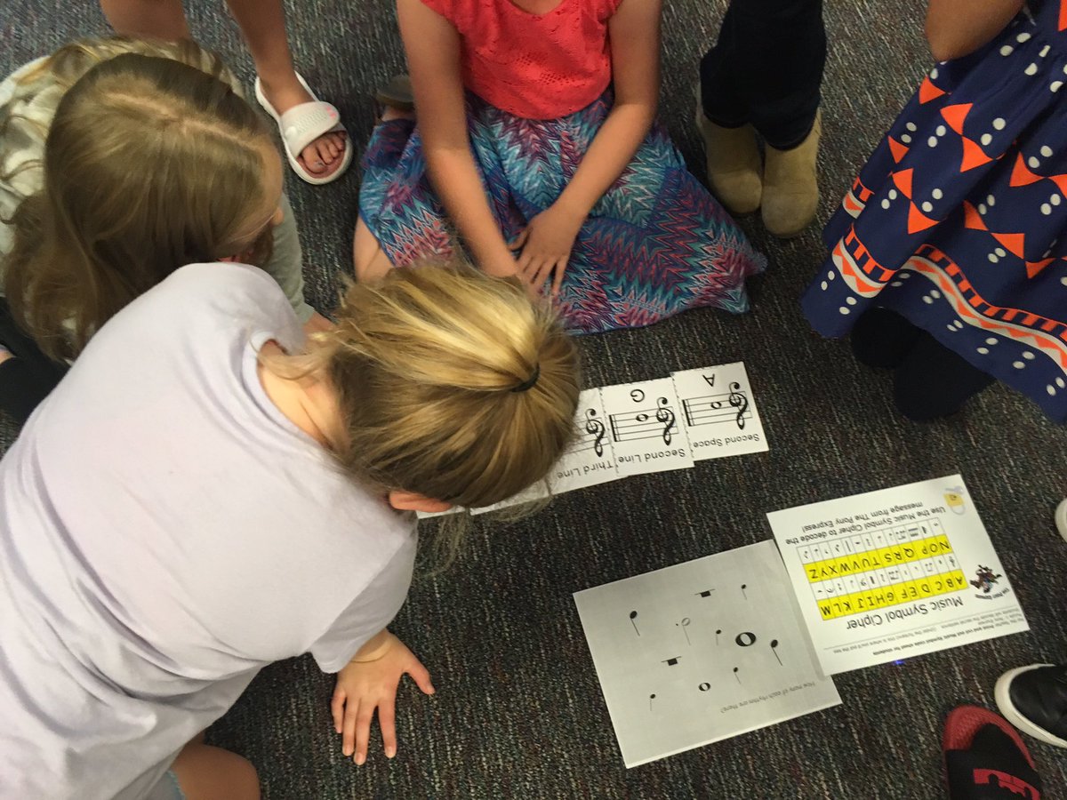 NFESMusic's tweet photo. 4th graders exploring the Breakout Edu kits. Students needed teamwork and perseverance to beat the clock and unlock their prize! #NFESCommits #weareVPA https://t.co/5XGfq9BWLo