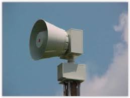 Don't Forget: The Outdoor Warning Sirens will be tested TODAY, Wed. October 3 at Noon!