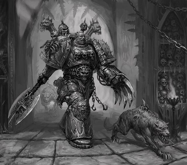 Bemærk venligst Udgående Athletic Warhammer Art & Lore on Twitter: "A Chaos Champion taking a stroll his his  pets Credit: https://t.co/xMOTaTKUZR Those who dedicate themselves to the  service of Chaos are doomed to an all-or-nothing existence