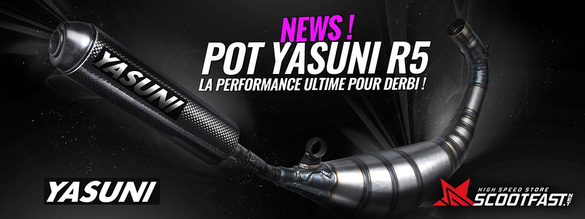 ★☆ On l'attendait et il est arrivé le pot d'échappement Racing Yasuni R5 pour les motos 50 Derbi Senda. Sublime et à priori très performant. Merci <a href="/YasuniExhaust/">Yasuni Exhaust</a> 👉🏽 scootfast.net/pot-d-echappem…

#scootfast #yasuni