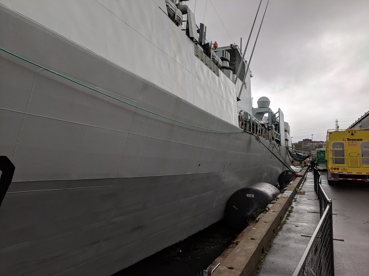 InterTalk's tweet image. HMCS Charlottetown is on hand at #DEFSEC Atlantic 2018 8n #Halifax - awesome!