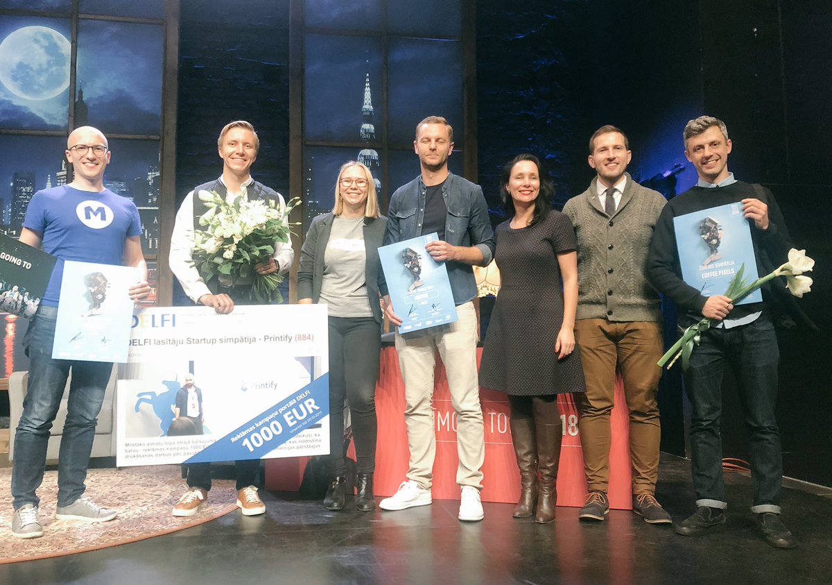 DagnijaLejina's tweet image. Proud Latvian most favorite startups - fintech @MintosPlatform, gaming @TheMonetizr, global print-on-demand marketplace @printify and edable coffee #coffeepixels! You all are our superheroes! Thank you @Rubins @DDB_LV &amp;amp; Co great job!  #startinLatvia!
