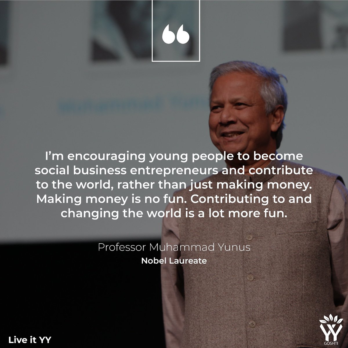 yygoshthi's tweet photo. When have you last contributed to change the world?
#YYGoshti #socbus #socent
#worldofthreezeros https://t.co/gxsSVXPnDD