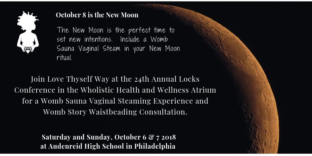 lovethyselfway's tweet photo. Book Your Appointment for "The Womb Sauna Vaginal Steaming" experience at the 24th Annual International Locks Conference. October 6th &amp; 7th, 2018. Walk-ins welcome. Appointments honored first. https://t.co/qIzdviQdVI https://t.co/tzVc2RE6Ld