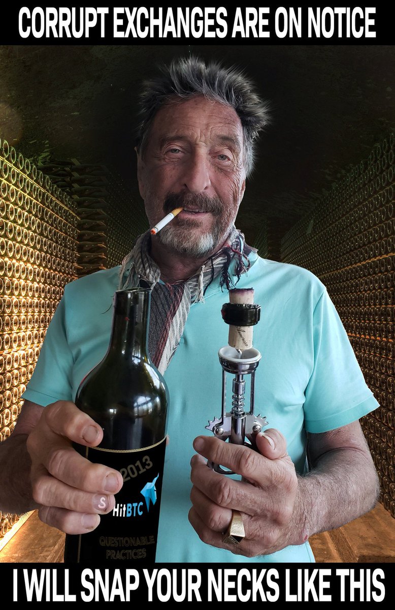John McAfee tweet media