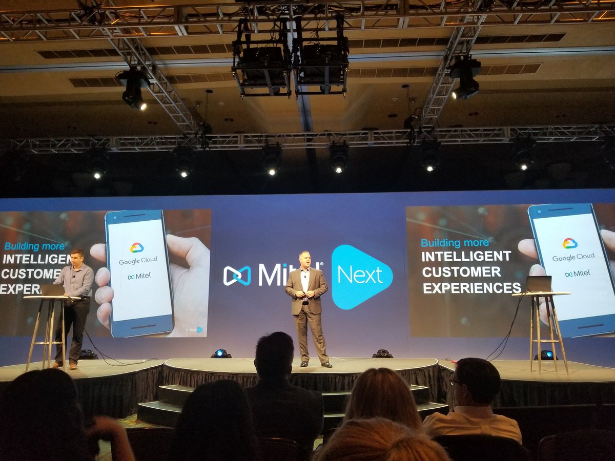 ESGjoe's tweet photo. @Mitels @Macproph3t talks about how the @Google AI partnership improves the customer experience with MiContact Center @EnterpriseSG #MitelNext #AI #ContactCenter https://t.co/zkOXMZMArV